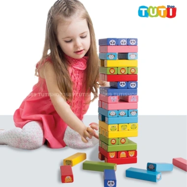 Đồ chơi rút gỗ thông minh 51‑54 thanh, bộ xếp khối domino đa màu, giá ưu đãi 75.000₫ 9 Đồ chơi rút gỗ thông minh 51‑54 thanh, bộ xếp khối domino đa màu, giá ưu đãi 75.000₫ 9