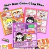 Đồ Chơi Sách Dán Nam Châm Cô Gái Đi Học Size To - Tranh Dán Đáng Yêu Cho Bé Giá 29.000₫ 3
