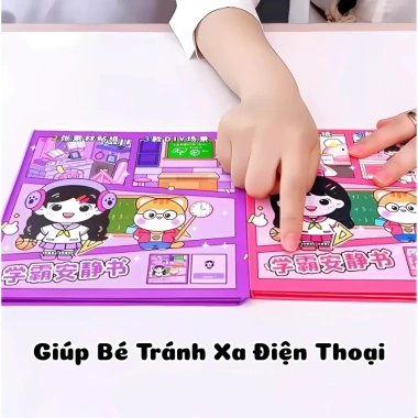 Đồ Chơi Sách Dán Nam Châm Cô Gái Đi Học Size To - Tranh Dán Đáng Yêu Cho Bé Giá 29.000₫ 9