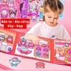 Đồ chơi sách dán nam châm Kuromi bìa cứng - Thay trang phục, khoa học, nhiều nhân vật, dùng lại