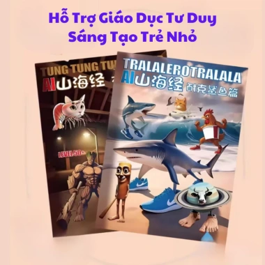 Đồ chơi sách tô màu Tung Tung Sahur – Nhân vật Tralalero, Lavacca, siêu ngộ, 29.989₫