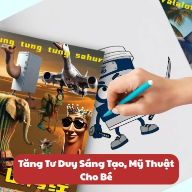 Đồ chơi sách tô màu Tung Tung Sahur – Nhân vật Tralalero, Lavacca, siêu ngộ, 29.989₫