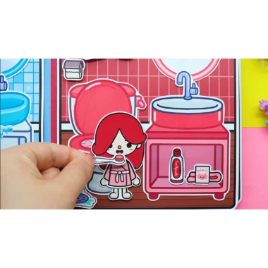 Đồ chơi Squishy Kuromi nhà búp bê giấy tocaboca Frozen-Fire - Giá 99.000đ