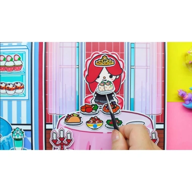 Đồ chơi Squishy Kuromi nhà búp bê giấy tocaboca Frozen-Fire - Giá 99.000đ