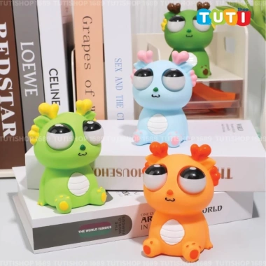 Đồ chơi Squishy rồng mắt lồi giảm stress - Bóp lòi mắt đàn hồi, giá chỉ 55.000 VND