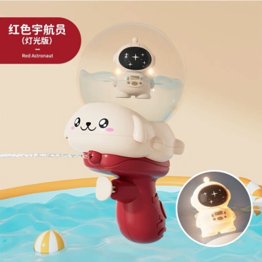 Đồ chơi súng phun nước phi hành gia phát sáng, cho bé – Mát lạnh, ánh sáng rực