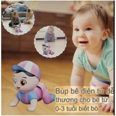 Đồ chơi tập bò cho bé phát nhạc & sáng, kích thích vận động - Giá ưu đãi 43.438₫ 4