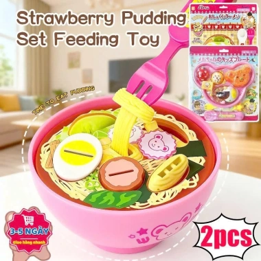Đồ chơi thạch pudding dâu tây cho gấu ăn vui nhộn - Nhập vai siêu xinh, giá 22.000 (giảm từ 26.400)