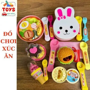 Đồ chơi thạch pudding nấu bánh dâu Tây, xóc đút ăn - Giá ưu đãi 18.999đ