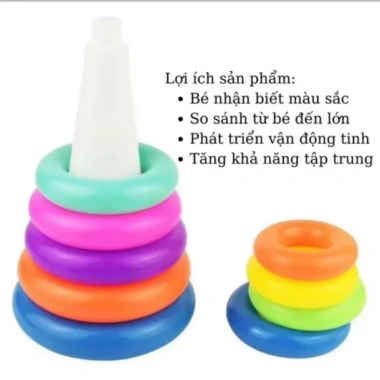 Đồ chơi tháp vịt nhiều màu sắc cho bé, phát triển trí tuệ, an toàn, giảm giá 20% chỉ 47.040 VND 2