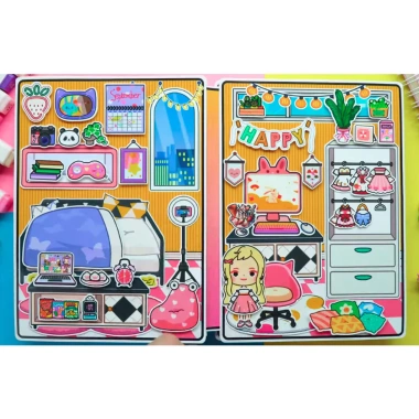 Đồ chơi thủ công giấy ép Barbie Miga House Quiet Book - Giá ưu đãi 84.000₫ 2