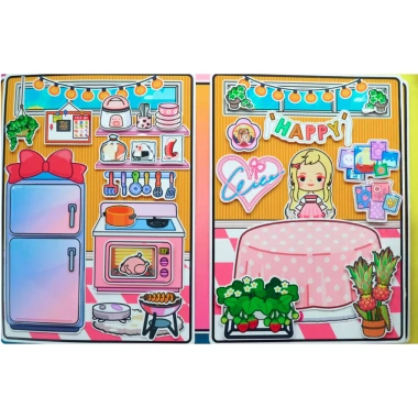 Đồ chơi thủ công giấy ép Barbie Miga House Quiet Book - Giá ưu đãi 84.000₫ 4