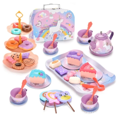 Đồ chơi tiệc Trà Bánh Ngựa Pony-Tea Set 48 chi tiết nhôm có khay, tháp bánh - Tiệm Nhà Sóc 239k 3 Đồ chơi tiệc Trà Bánh Ngựa Pony-Tea Set 48 chi tiết nhôm có khay, tháp bánh - Tiệm Nhà Sóc 239k 3