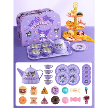 Đồ chơi tiệc Trà Bánh Ngựa Pony-Tea Set 48 chi tiết nhôm có khay, tháp bánh - Tiệm Nhà Sóc 239k