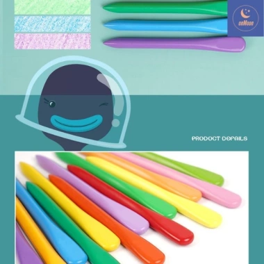 Đồ chơi tô màu CRAYON – Bút sáp hữu cơ an toàn, thân thiện bé, tập tô – 42.000₫ 4