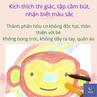 Đồ chơi tô màu CRAYON – Bút sáp hữu cơ an toàn, thân thiện bé, tập tô – 42.000₫ 8