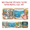 Đồ chơi tô màu nước ma thuật tự xóa 2 in 1 kèm bóc dán đa chủ đề cho bé giá 89.000đ 6