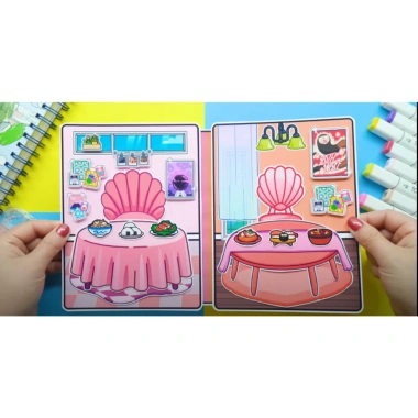 Đồ chơi Toca Life World Quiet Book 30 Ngôi nhà búp bê giấy Nari vs Rita - Giá ưu đãi 140.000 5