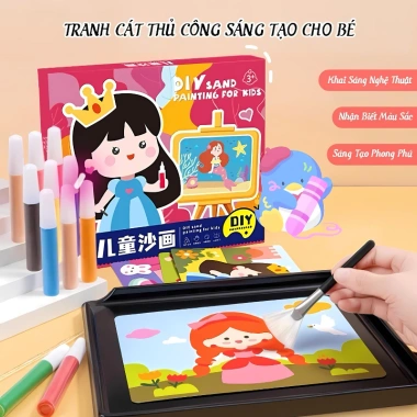 Đồ chơi tranh cát trẻ tập tô màu đa màu, dễ thương, kích thích sáng tạo – Giá ưu đãi 144k 9
