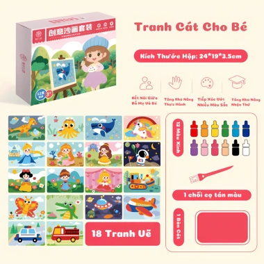 Đồ chơi tranh cát trẻ tập tô màu đa màu, dễ thương, kích thích sáng tạo – Giá ưu đãi 144k 10