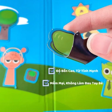 Đồ chơi tranh dán nam châm Sprunki cỡ lớn cho bé, sticker và sách dán nhân vật hoạt hình, giá ưu đãi 34.999