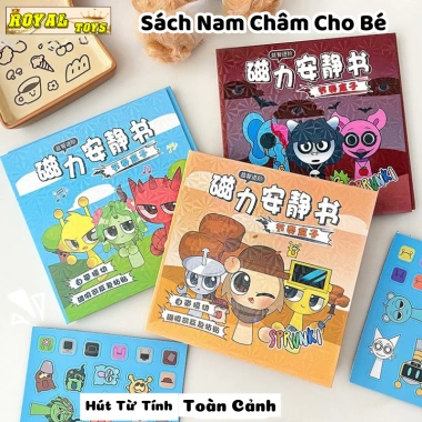Đồ Chơi Tranh Dán Nam Châm Sprunki Cỡ Lớn + Sticker + Sách Dán Nhân Vật Hoạt Hình - 34.999₫
