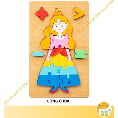Đồ Chơi Tranh Ghép Hình Gỗ Nổi 3D Đa Dạng Mẫu - Học Vừa Chơi, Giá Đãi 30.000 VND