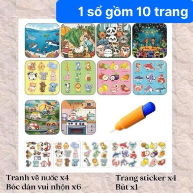 Đồ chơi tranh tô màu nước ma thuật, học liệu bóc dán, bộ vẽ nhiều chủ đề cho bé 68.000₫ 7 Đồ chơi tranh tô màu nước ma thuật, học liệu bóc dán, bộ vẽ nhiều chủ đề cho bé 68.000₫ 7