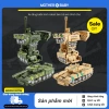 Đồ chơi trẻ em xe tăng robot tự động, chạy bánh đà, bọc thép - Giá 90.199₫ 3