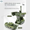 Đồ chơi trẻ em xe tăng robot tự động, chạy bánh đà, bọc thép - Giá 90.199₫ 7