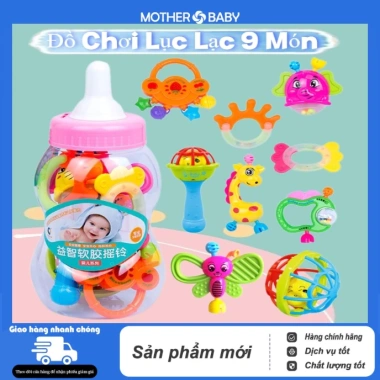 Đồ chơi trẻ sơ sinh phát triển bộ 9 món lục lắc hình thù ngộ nghĩnh - Giá ưu đãi 83.199 VND 3