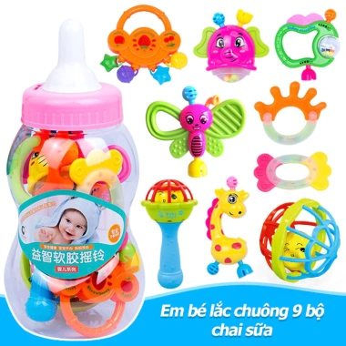Đồ chơi trẻ sơ sinh phát triển bộ 9 món lục lắc hình thù ngộ nghĩnh - Giá ưu đãi 83.199 VND 10