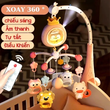 Đồ chơi treo nôi xoay 360° cho bé – Kích thích thị giác, hộp nhạc, tự tắt – Giá ưu đãi 329.000₫ 4
