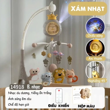 Đồ chơi treo nôi xoay 360° cho bé – Kích thích thị giác, hộp nhạc, tự tắt – Giá ưu đãi 329.000₫ 10