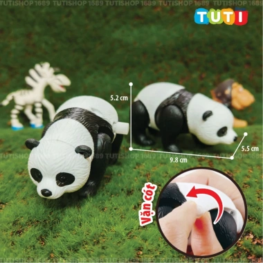Đồ chơi vặn cót Shinosuke Capybara và Gấu Trúc Dễ thương, giáo dục cho bé, giá 35.000₫
