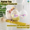 Đồ chơi vẹt bóng treo không cắn phá lồng - TPE an toàn, mài mỏ giảm chán cho lovebird, giảm 20%