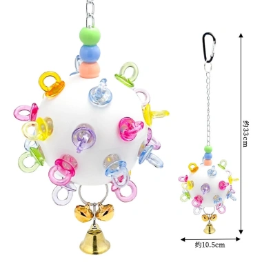 Đồ chơi vẹt chống chán quả cầu không gian mài mỏ chuẩn thực phẩm - vẹt xanh cockatiel macaw - giảm còn 206.478₫ 7