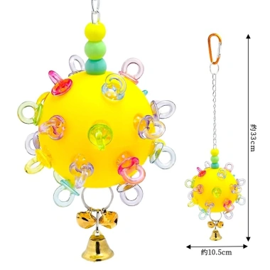 Đồ chơi vẹt chống chán quả cầu không gian mài mỏ chuẩn thực phẩm - vẹt xanh cockatiel macaw - giảm còn 206.478₫ 8