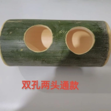 Đồ chơi vẹt hamster Ống chui tre tự nhiên - Giảm stress, gặm an toàn, chống buồn chán