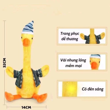Đồ chơi vịt nhại giọng thú vị - Tiếng cười hài hước, giảm giá 115k, giải trí bé