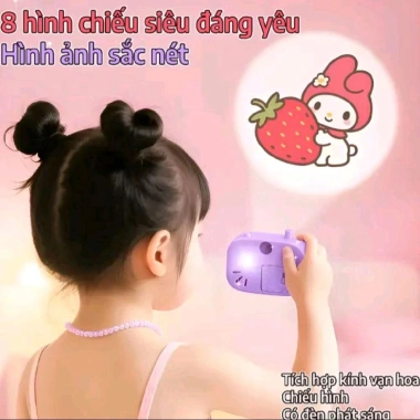 Đồ chơi vòng cổ máy ảnh chiếu hình cho bé, tặng vòng tay, giảm còn 45k, phát triển sáng tạo 8
