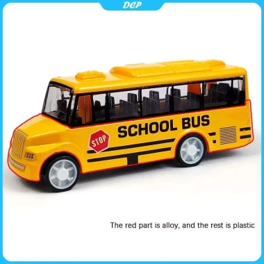 Đồ chơi xe buýt trường học mát mẻ, cơ chế kéo trở lại, màu vàng - Giá chỉ 34.200₫