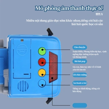 Đồ chơi xe cần cẩu bánh đà xoay 360 độ, xe công trình, bồn có đèn nhạc, giảm giá 174.199₫
