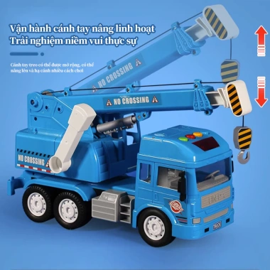 Đồ chơi xe cần cẩu bánh đà xoay 360 độ, xe công trình, bồn có đèn nhạc, giảm giá 174.199₫ 5 Đồ chơi xe cần cẩu bánh đà xoay 360 độ, xe công trình, bồn có đèn nhạc, giảm giá 174.199₫ 5