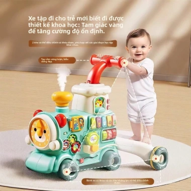 Đồ chơi xe lửa đa chức năng 6‑12 tháng – Tập đi, chống chân vòng, quà tặng giáo dục Đồ chơi xe lửa đa chức năng 6‑12 tháng – Tập đi, chống chân vòng, quà tặng giáo dục