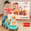 Đồ chơi xe lửa đa chức năng 6‑12 tháng – Tập đi, chống chân vòng, quà tặng giáo dục 2
