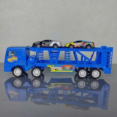 Đồ chơi xe tải chở 2 ô tô cho bé, vui chơi sáng tạo, an toàn, giá 45.000 VND 3