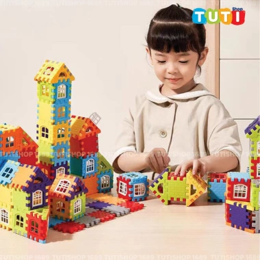 Đồ chơi xếp hình 3D sáng tạo - Khối xây dựng lắp ghép kiến trúc, giá 52.000đ giảm mạnh