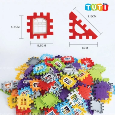 Đồ chơi xếp hình 3D sáng tạo - Khối xây dựng lắp ghép kiến trúc, giá 52.000đ giảm mạnh