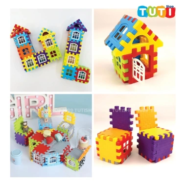 Đồ chơi xếp hình 3D sáng tạo - Khối xây dựng lắp ghép kiến trúc, giá 52.000đ giảm mạnh